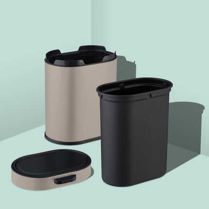 Coș de gunoi suspendat 5L cu capac push-up pentru bucătărie/baie