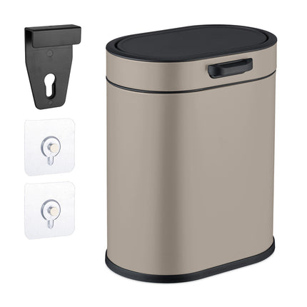 Coș de gunoi suspendat 5L cu capac push-up pentru bucătărie/baie
