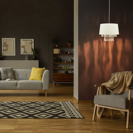 Lampa suspendata Tesatura cu cristale