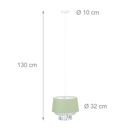 Lampa suspendata Tesatura cu cristale