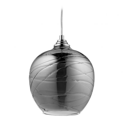 Lampa suspendata cu abajur din sticla