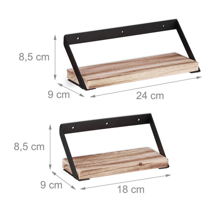 Set de 2 rafturi suspendate
