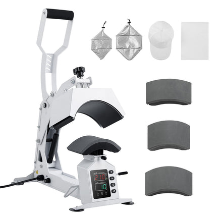 Hat Heat Press Machine – 4 Platens, Cap Stretcher, LED Control
