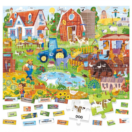Joc educativ Headu Easy English 100 de cuvinte - Ferma