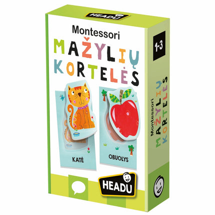 Headu Cartonașe Montessori Baby (în limba lituaniană)