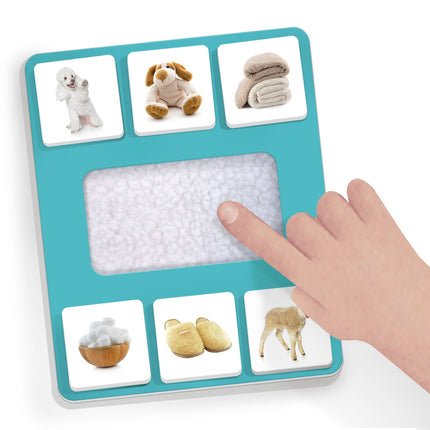 Joc educativ Montessori Headu Prima mea bibliotecă tactilă