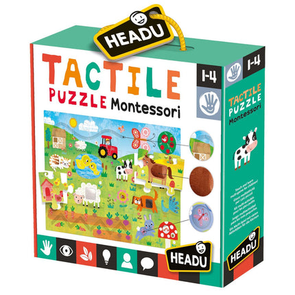 Puzzle tactil Montessori Headu
