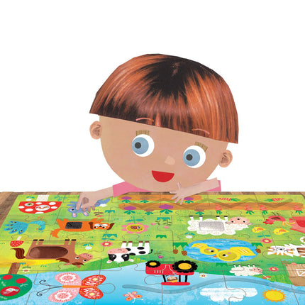 Puzzle tactil Montessori Headu