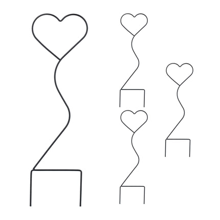 Heart climbing supports in a set of 4