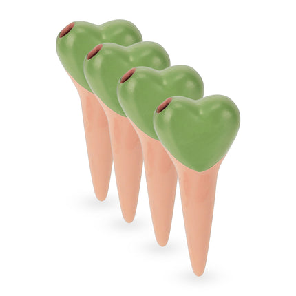 Heart of clay cone - 4 pcs