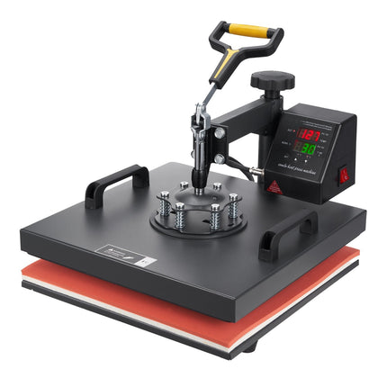 Heat Press Machine 15x15, 2-in-1 Clamshell with Cap Pad