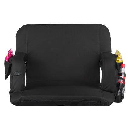 Heated Stadium Seat, 25-Inch, 3 Heat Levels, Vibration