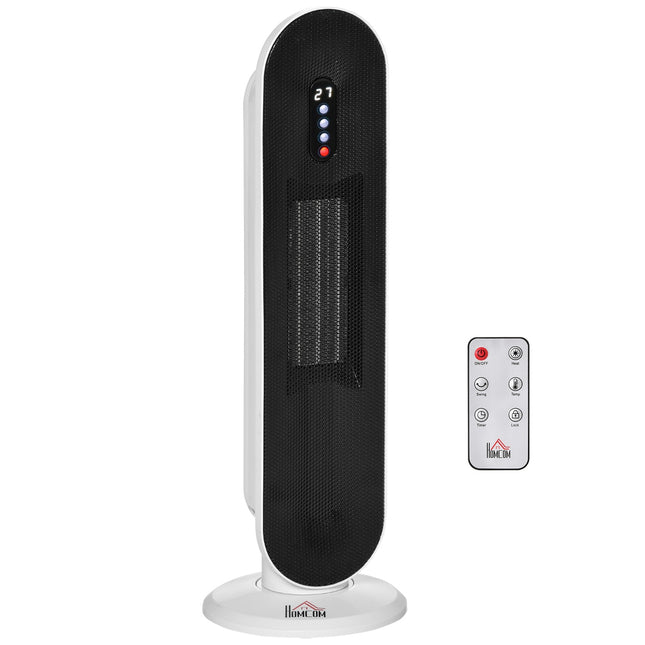 Incalzitor Ventilator Incalzitor 2000W Incalzitor electric Turn de incalzire din ceramica Cu telecomanda Temporizator 24 de ore Incalzitor cu oscilatie Incalzitor 21 X 21 X 63,5 Cm