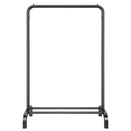 Heavy-Duty Clothes Rack With Hanging Rod, Bottom Shelf