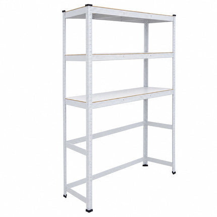 Heavy-Duty Double Washing Machine Shelf, Two Machines, White, 200 kg per Shelf