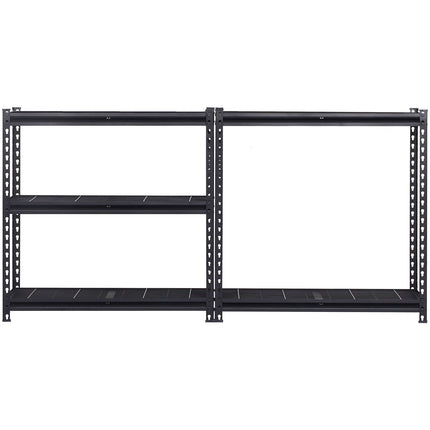 Heavy Duty Garage Shelving, 5 Tier, 2000 lb, 16 x 36 x 72 in, Black