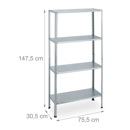 Rafturi din oțel rezistente, set de 2, reglabile