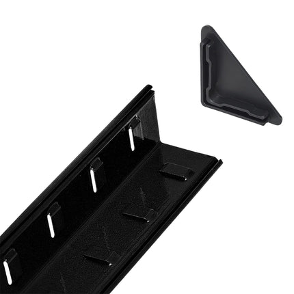 Heavy-Duty Steel Shelving Unit with 5 Adjustable Tiers, 175 kg per Tier, Black