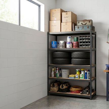Heavy-Duty Steel Storage Rack with 5 Adjustable Shelves, 875 kg, Anthracite