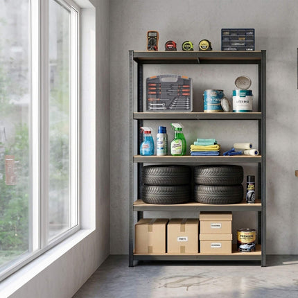 Heavy-Duty Steel Storage Rack with 5 Adjustable Shelves, 875 kg, Anthracite
