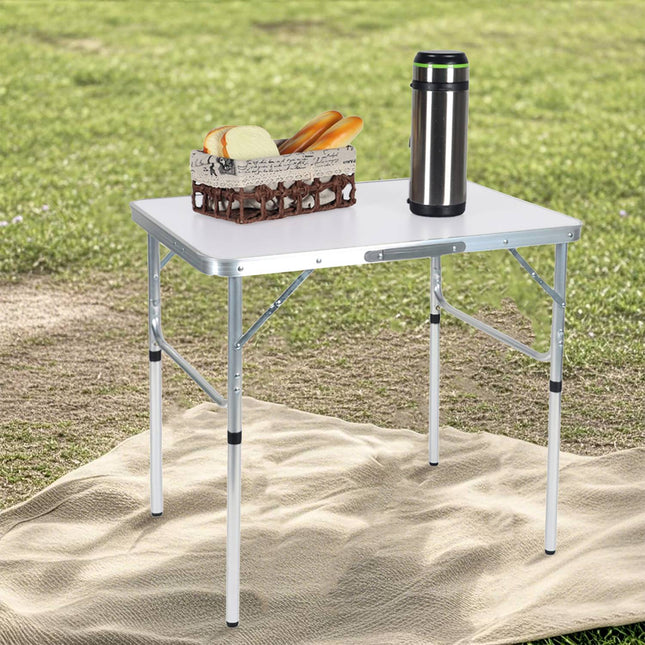 Masă de camping pliabilă cu înălțime - portabilă și ușoară