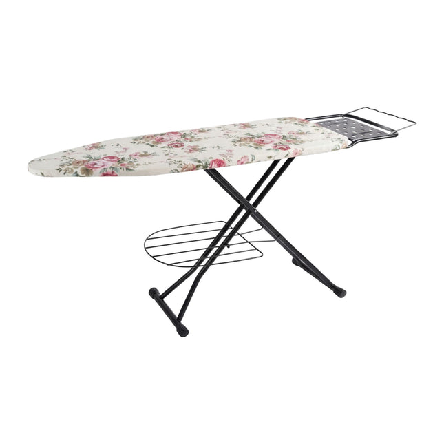 Masă de călcat reglabilă pe înălțime cu suport pentru fier, 110x33 cm