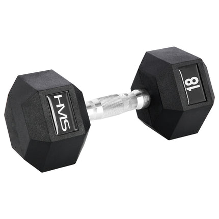 Gantera hexagonală 18 kg - Echipament de gimnastică durabil