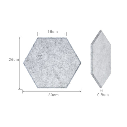 Panouri acustice hexagonale, autoadezive, cu reducere a zgomotului