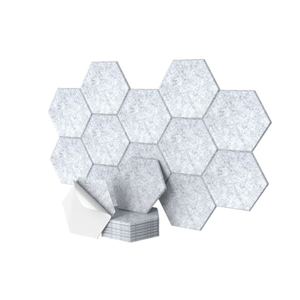 Panouri acustice hexagonale, autoadezive, cu reducere a zgomotului