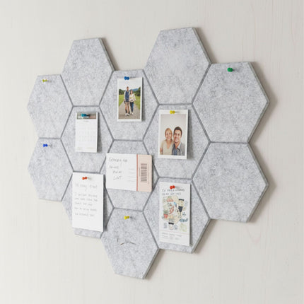 Panouri acustice hexagonale, autoadezive, cu reducere a zgomotului