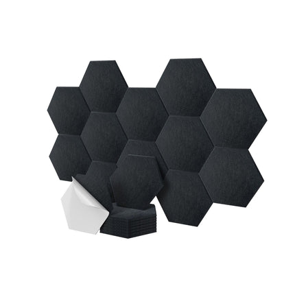Panouri acustice hexagonale, autoadezive, cu reducere a zgomotului