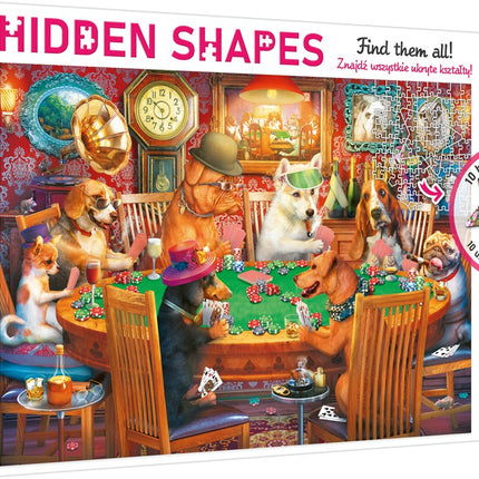Puzzle pentru câini cu forme ascunse, 1000 de piese