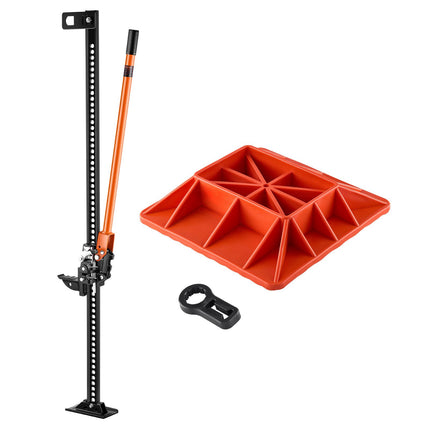 High Lift Farm Jack With Base, 3.18 Ton, 60 Inch