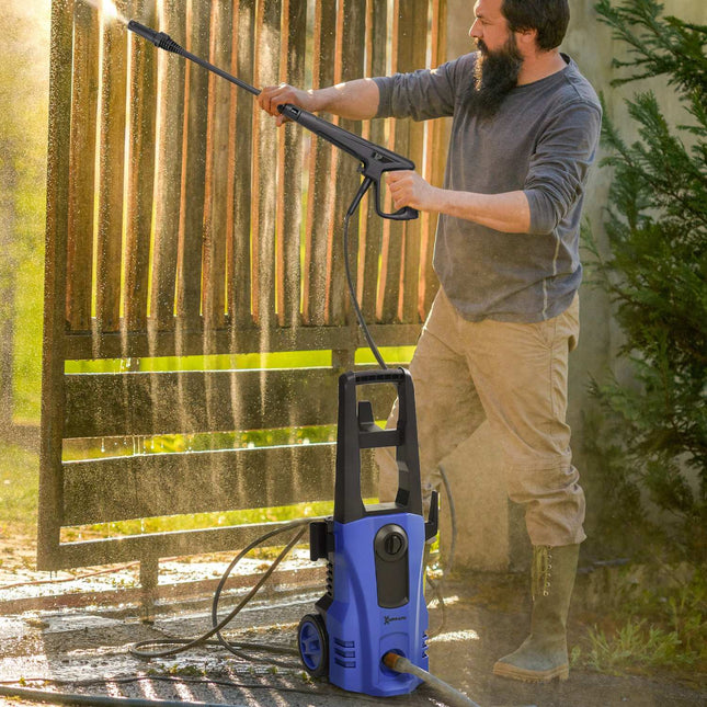 High pressure washer, 150 bar, 1800 W, 6 m hose, blue