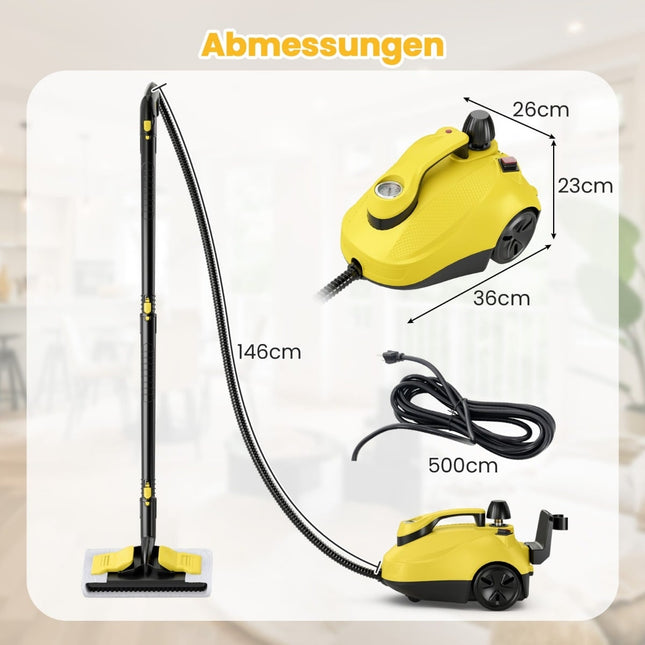 Aparat de curățat cu abur de înaltă presiune, 2000W, rezervor de 1,8L, 160°C