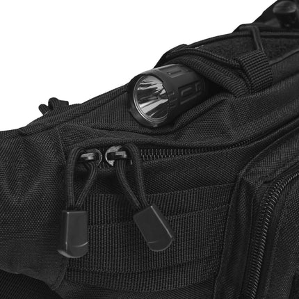 Geantă de șold, neagră – compactă, versatilă, unisex