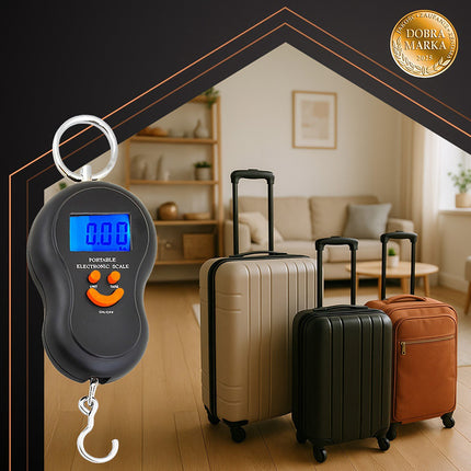 Hook Scale with LCD Display, 50kg Capacity, Tare Function