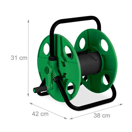Tambur pentru furtun 30 metri verde/negru