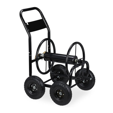 Cărucior pentru furtun Metal Black