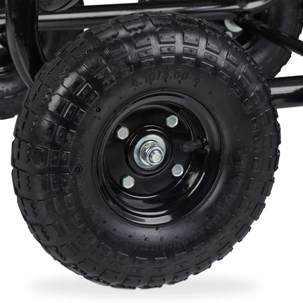 Cărucior pentru furtun Metal Black