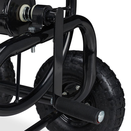 Cărucior pentru furtun Metal Black