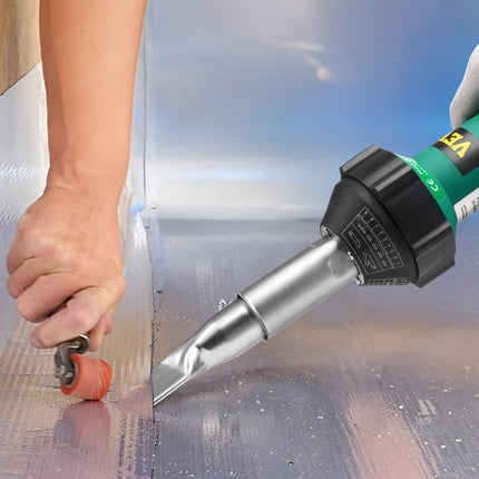 Hot Air Plastic Welder Kit, 1600W, 2 Nozzles, Seam Roller