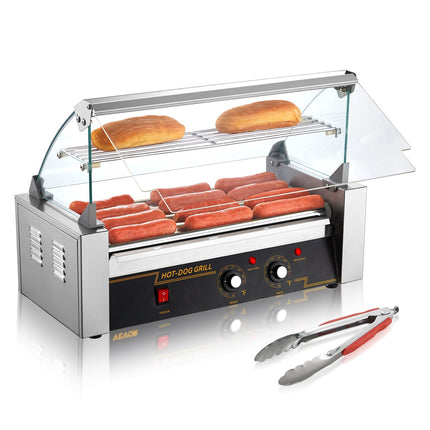 Hot Dog Roller Grill, 5-Roller, 12-Capacity, 1000W