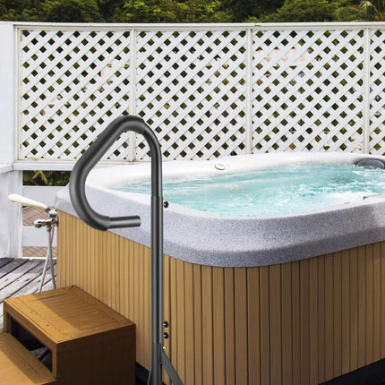 Hot Tub Handrail – 360 Rotating, Adjustable 48–63 in, 600 lb