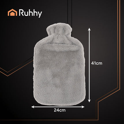 Sticla cu apă caldă cu husă de pluș, capacitate 3,5 l