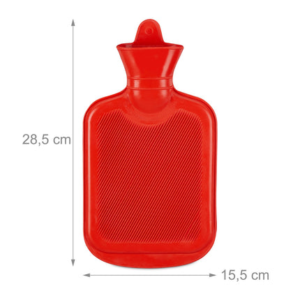 Sticla cu apa calda 1 litru rosu