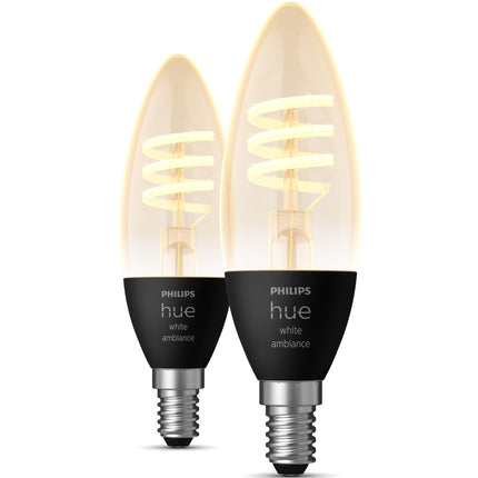 Hue White Ambiance Filament E14 Krone 350 lm 2-pack