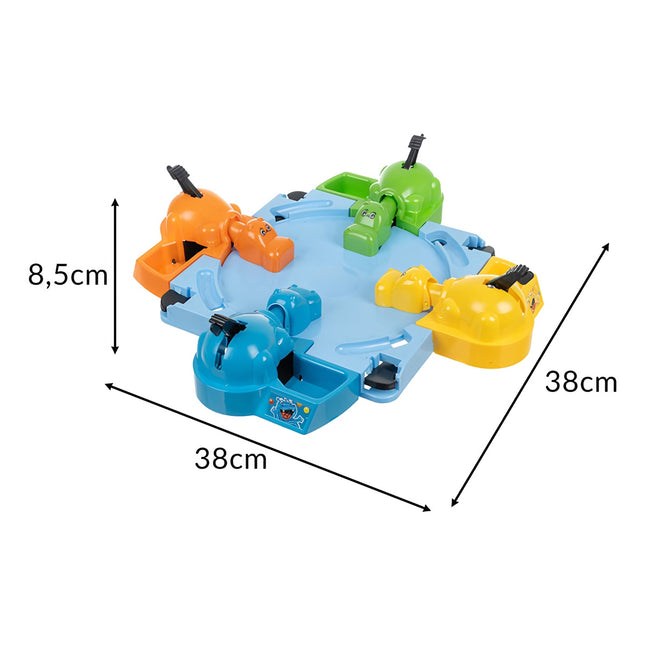 Joc arcade Hungry Hippos pentru copii, distracție în familie, 2-4 jucători