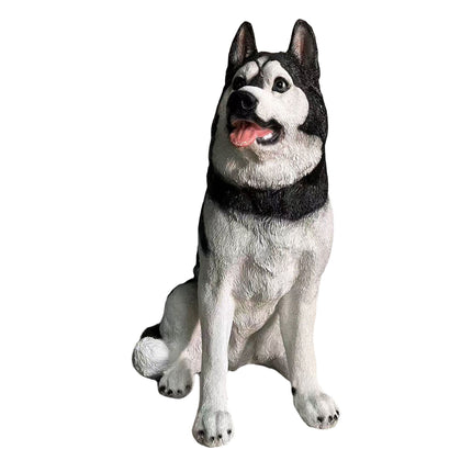 Statuie câine Husky Garden, polirășină, 86 cm