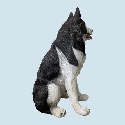 Statuie câine Husky Garden, polirășină, 86 cm